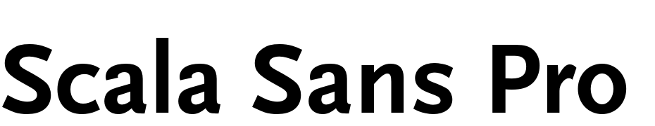Scala Sans Pro Bold cкачати шрифт безкоштовно